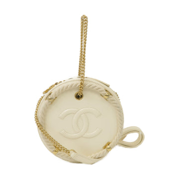 Chanel ÄêÊøÄÊ?õÂÑÊÉÄëËè±ÊºÁæäÁöÆÁöÆÈù©2 Way Shoulder BagÈáëÊâ£Ôø?Á±?Ëâ?
