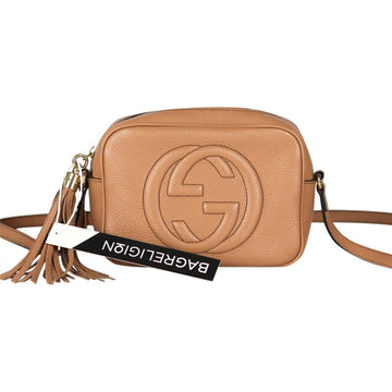 Gucci Soho Disco Bag in Rose Beige Pebbled CalBNkin