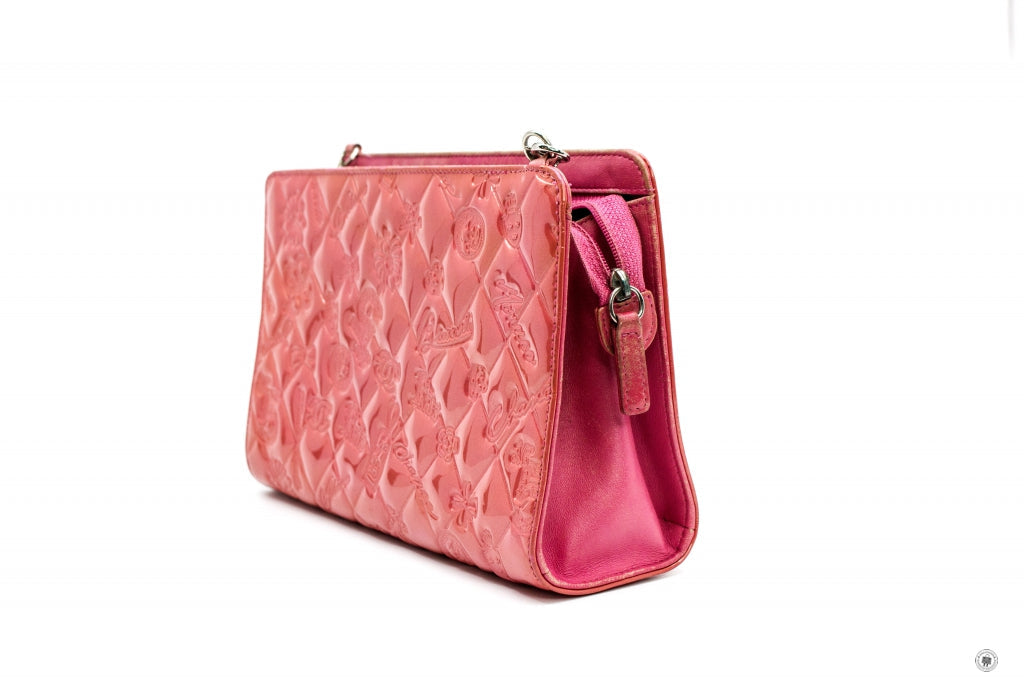 Chanel Mademoiselle Monaco Biarritz Purse Pink  Shoulder Bags Shw