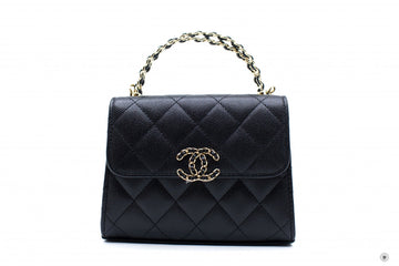 Chanel AP3237 B10307 94305 Clutch With Chain Black / 94305 Calfskin Shoulder Bags Ghw