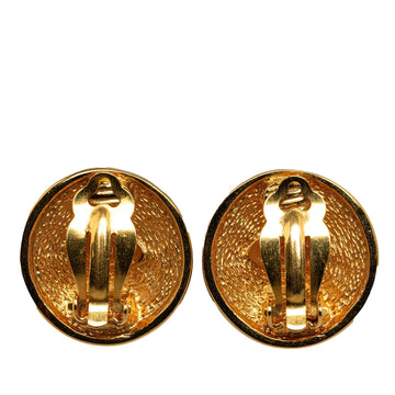 CHANEL CC Clip On Earrings Costume Earrings