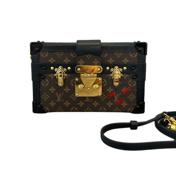 Louis-Vuitton Petite Malle Monogram Brown Black MHW