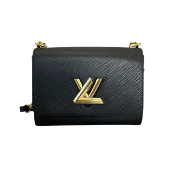 Louis-Vuitton Twist MM Shoulder Bag Epi Black GHW