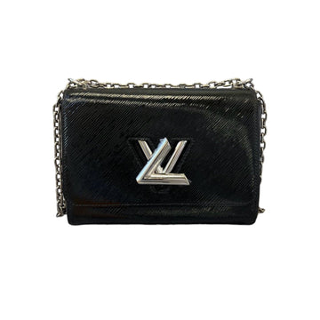 Louis-Vuitton Twist MM Shoulder Epi Black SHW