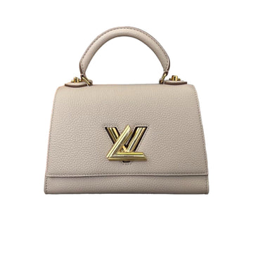 Louis-Vuitton Twist One Handle PM Taurillon Greige GHW