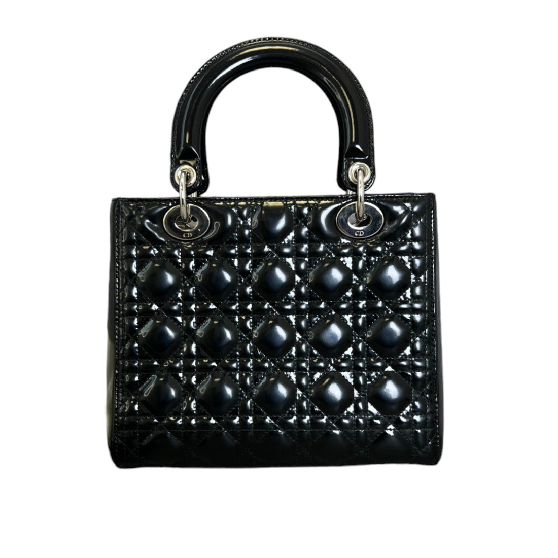 Lady Dior Medium New 1:1 Repl Cannage Black SHW