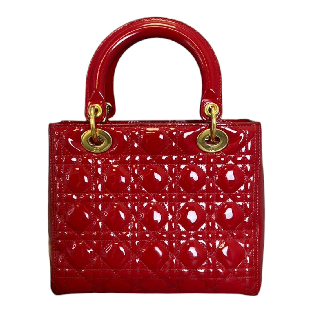 Lady Dior Medium New 1:1 Repl Red GHW