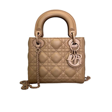 Lady Dior Mini Ultra Matte CalBNkin Cannage Beige