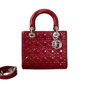 Lady Dior Medium New 1:1 Repl Cannage Red SHW
