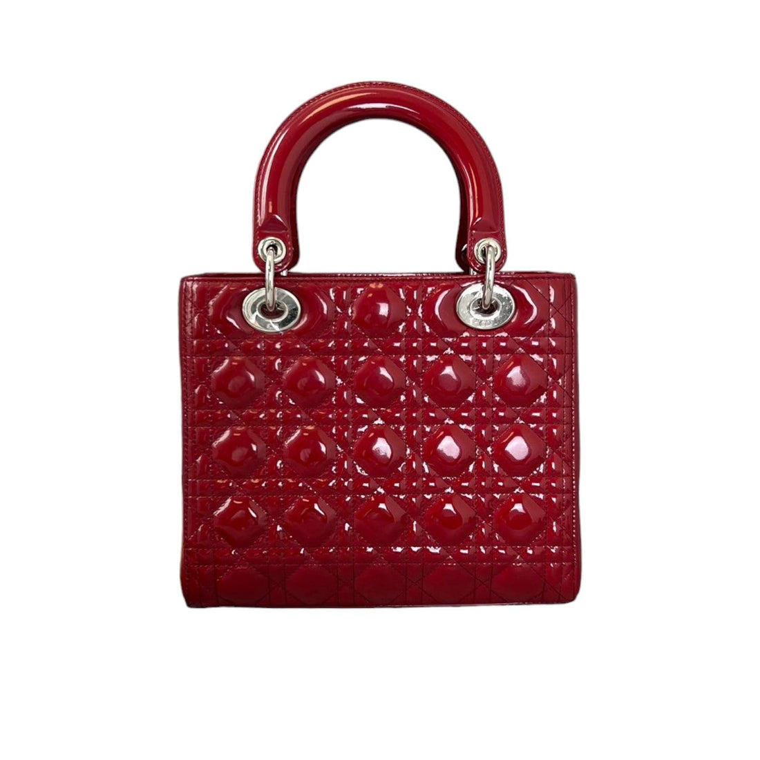Lady Dior Medium New 1:1 Repl Cannage Red SHW