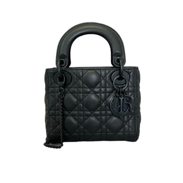Lady Dior Mini Ultra Matte CalBNkin Black BHW