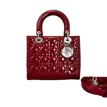 Lady Dior Medium New 1:1 Repl Cannage Red SHW