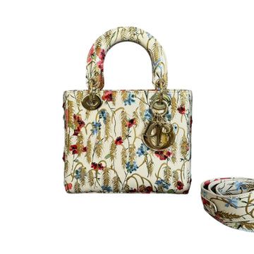Lady Dior CalBNkin Hibiscus Printed Embroidered Multicolor GHW