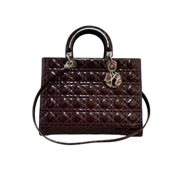 Lady Dior Large New 1:1 Repl Cannage Cherry SHW