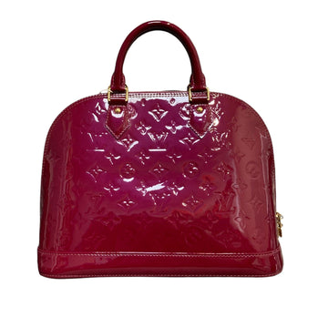 Louis-Vuitton Alma PM Vernis New 1:1 Rep Dark Pink GHW
