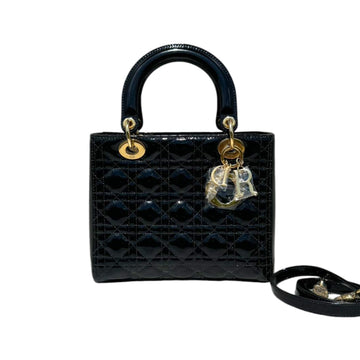 Lady Dior Medium New 1:1 Repl Quilted Black GHW