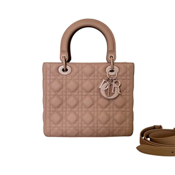 Lady Dior Medium Ultra Matte CalBNkin Cannage Beige