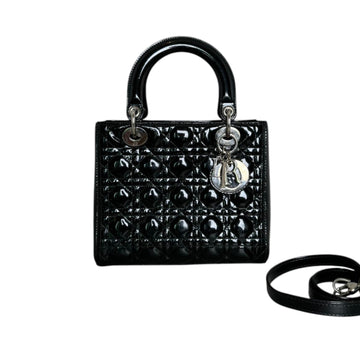 Lady Dior Medium New 1:1 Repl Black Quilted SHW