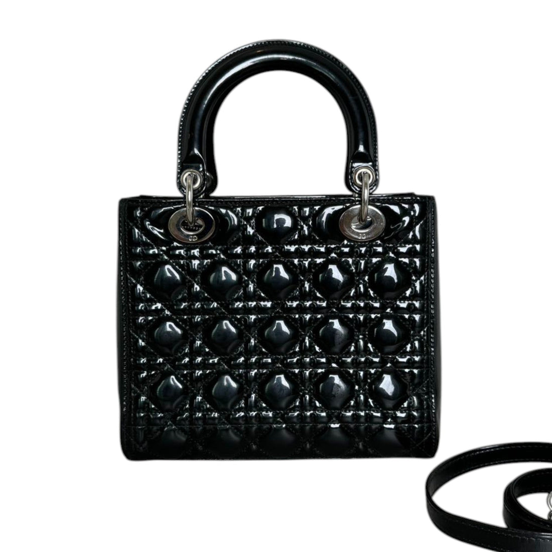 Lady Dior Medium New 1:1 Repl Black Quilted SHW