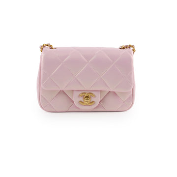 Chanel Seasonal Square Flap Pearl Iridescent Pink 2024