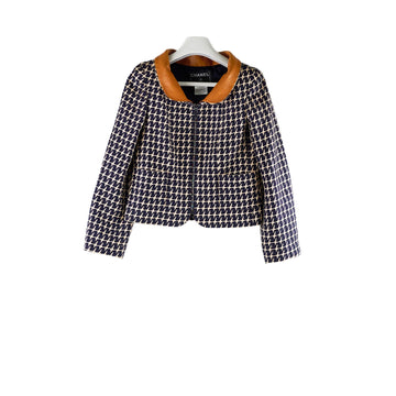 Chanel 01P Spring/Summer Jacket Navy/Beige Size 34