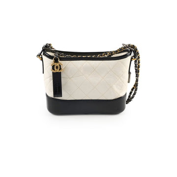 Chanel Small Gabrielle Bag Black and White