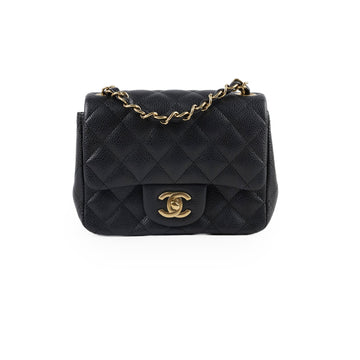 Chanel Mini Square Caviar Black