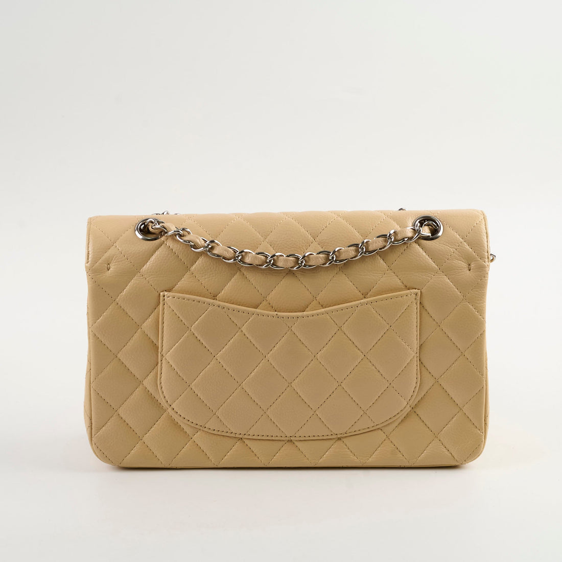 Chanel Medium/Large Togo/epsom/caviar/clemence/callfskin/cowhide/lambskin Double Classic Flap Beige