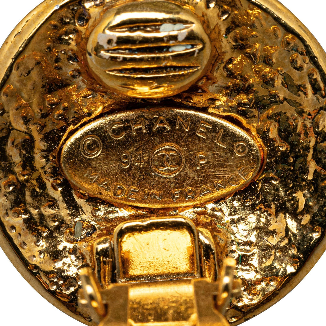 CHANEL CC Clip On Earrings Costume Earrings