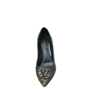 Louis Vuitton Bicolor Satin Embroidered Pumps 40.5