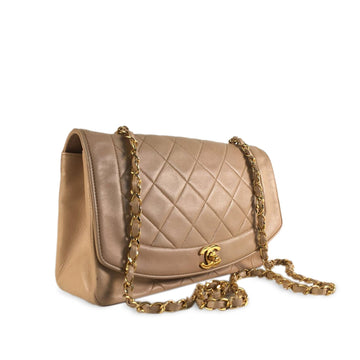 CHANEL Medium Lambskin Diana Flap Crossbody Bag