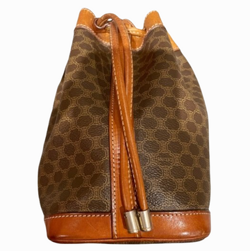 Celine  Triomphe canvas bucket bag - 1980s