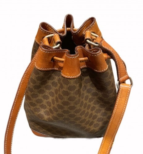 Celine  Triomphe canvas bucket bag - 1980s