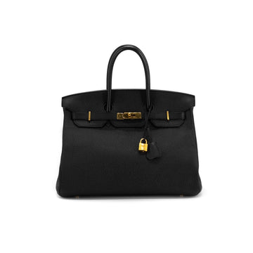 Hermes Leather Birkin 35 Black - [Q] Stamp