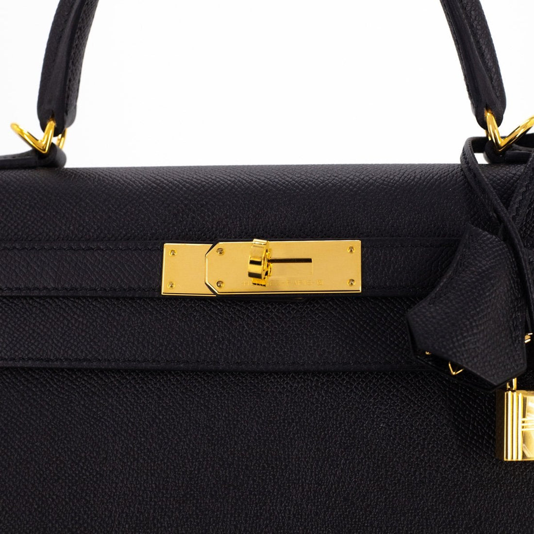 Hermes Kelly 28 Noir Leather sellier - Y Stamp