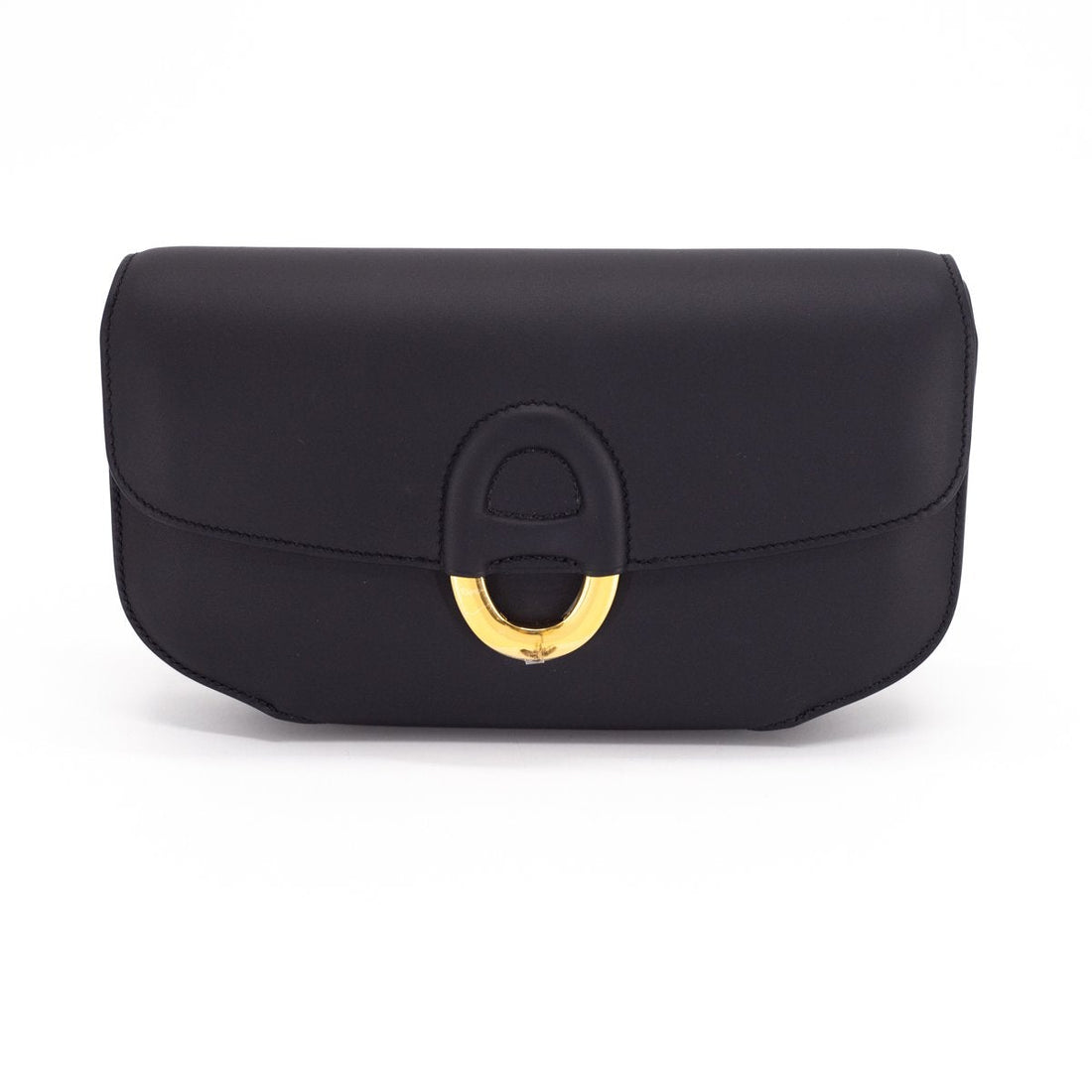 Hermes Cherche-Midi Clutch Noir - A Stamp