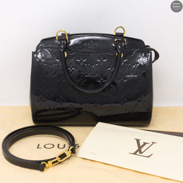 Louis-vuitton Brea PM Black Vernis Leather