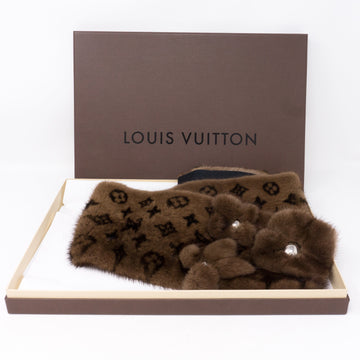Louis-vuitton Monogram Mink Scarf Muffler