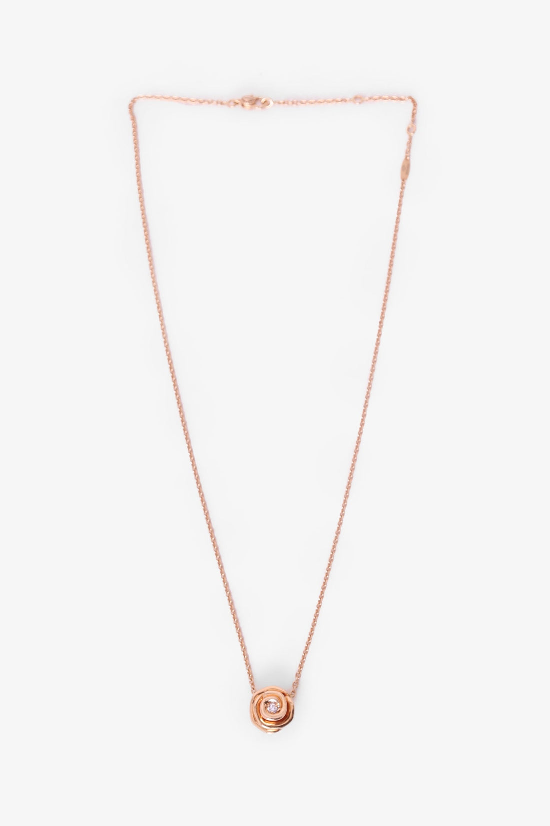 Christian Dior Rose Gold Large Rose Dior Couture Necklace