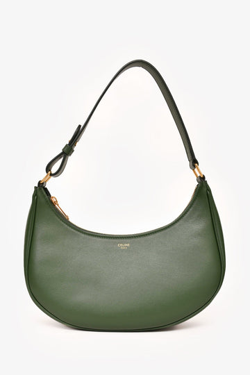 Celine 2017 Green Leather Ava Shoulder Bag