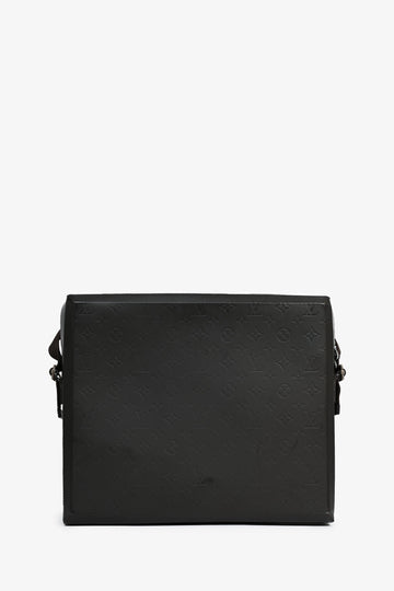 Louis Vuitton 2002 Brown Monogram Glace Leather Steve Messenger Bag