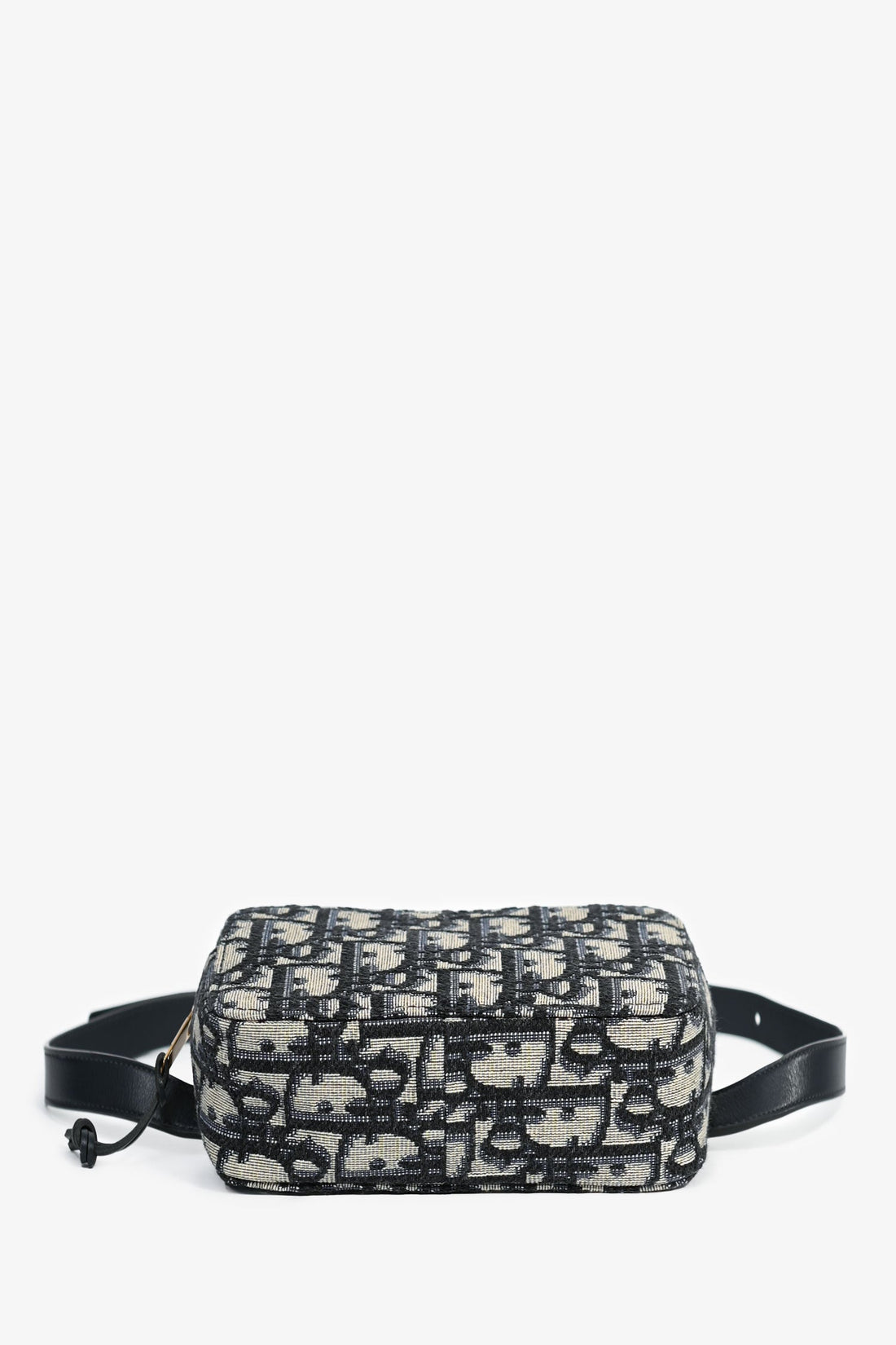 Christian Dior Navy Oblique Jacquard Pouch Belt Bag