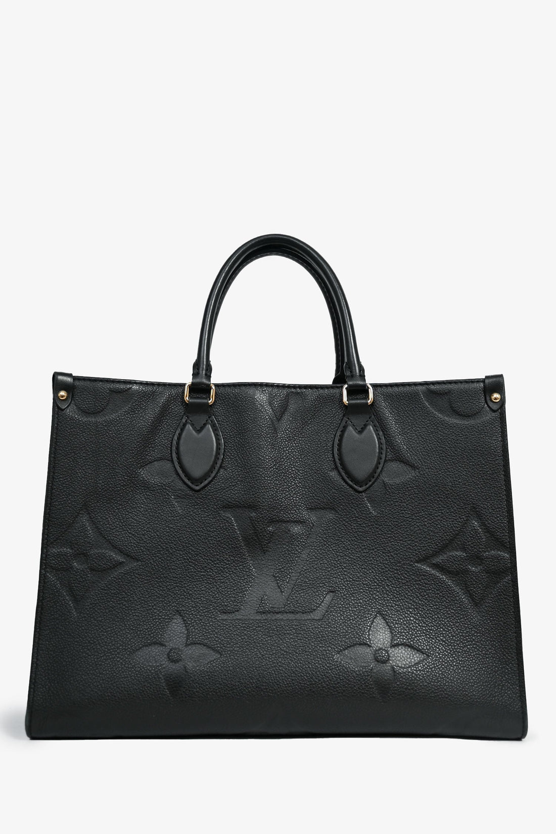 Louis Vuitton Black Monogram Empreinte 'OnTheGo' MM Tote