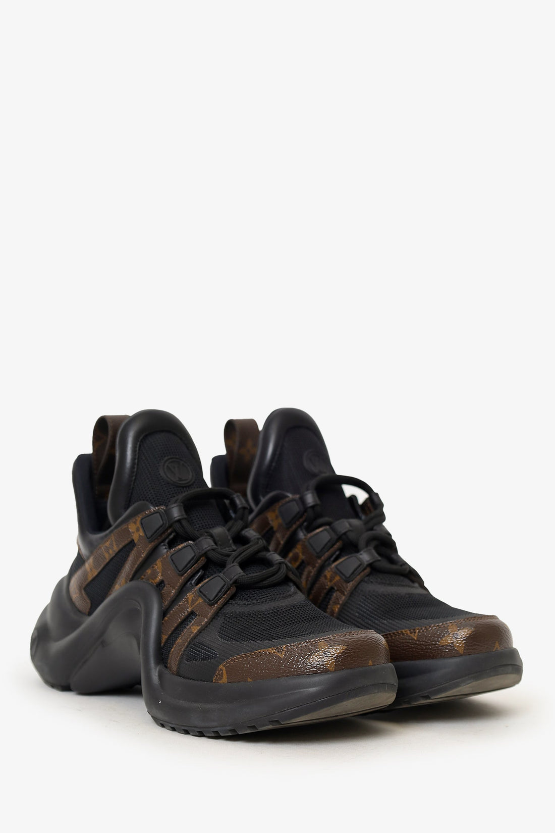 Louis Vuitton Black/Monogram Archlite Sneakers Size 39