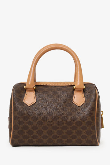 Celine Brown  Mini Macadam Boston Bag