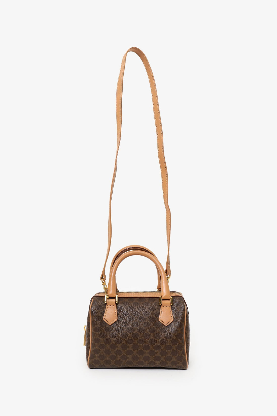 Celine Brown  Mini Macadam Boston Bag