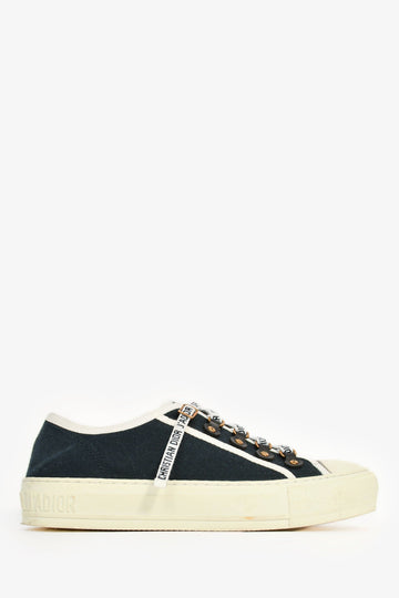 Christian Dior Navy 'J'Adior' Low Top Sneakers Size 37