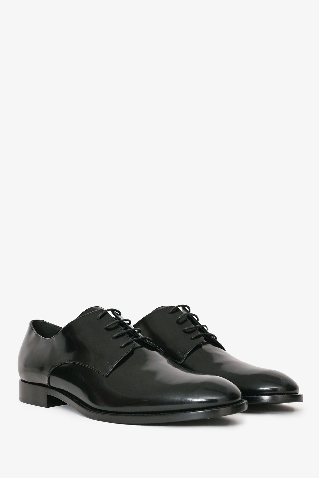 Christian Dior Black Leather Derby Shoes Size 37.5