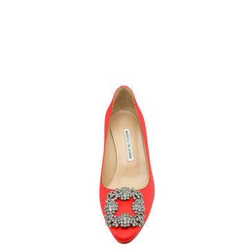 Manolo Blahnik Red Hangisi Pump 36