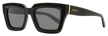 Jimmy Choo Rectangular Sunglasses Megs 807T4 Black 51mm